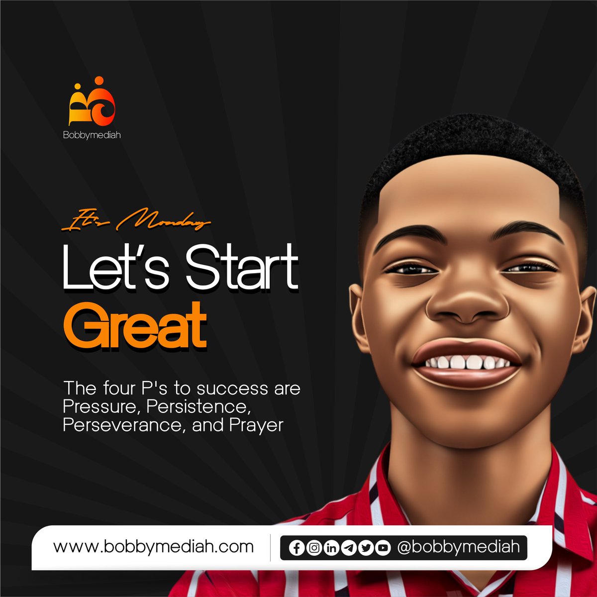 bobbymediah's tweet photo. It’s A Brand New Week😎

Let’s Start Great 😊 

Follow @bobbymediah For Social Media Tips And Management 

#monday #mondaymorning #mondaymotivation #mondaymood #mondayvibes #great #persistence #prayer #perseverance #success #newweek #newweeknewgoals #itsnew #think #thinkpositive https://t.co/rkc5cpPOIi