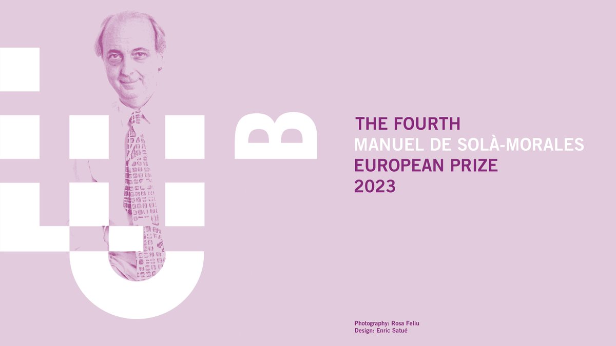 lub_upc's tweet photo. LAST DAYS TO APPLY!
The Fourth Manuel de Solà-Morales European Prize 2023
>> Open call until September 30, 2022 << https://t.co/yvsyVWGoP5
Organized by @lub_upc in collaboration with DUOT, 
@ETSABarcelona @la_UPC and sponsored by AMB, 
@COACatalunya and @FundacionArquia https://t.co/dALnbF9qTA