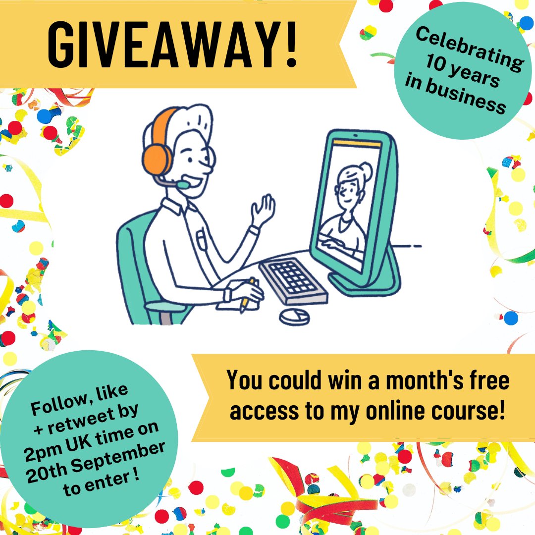 Do you want to win 1 month’s access to my British Council award-nominated pronunciation course? Follow me, like this tweet &amp; retweet to enter by 2pm UK time on Tuesday 20th September 2022. 2 prizes available. T&amp;Cs + info about more giveaways: improveyouraccent.co.uk/giveaway-10