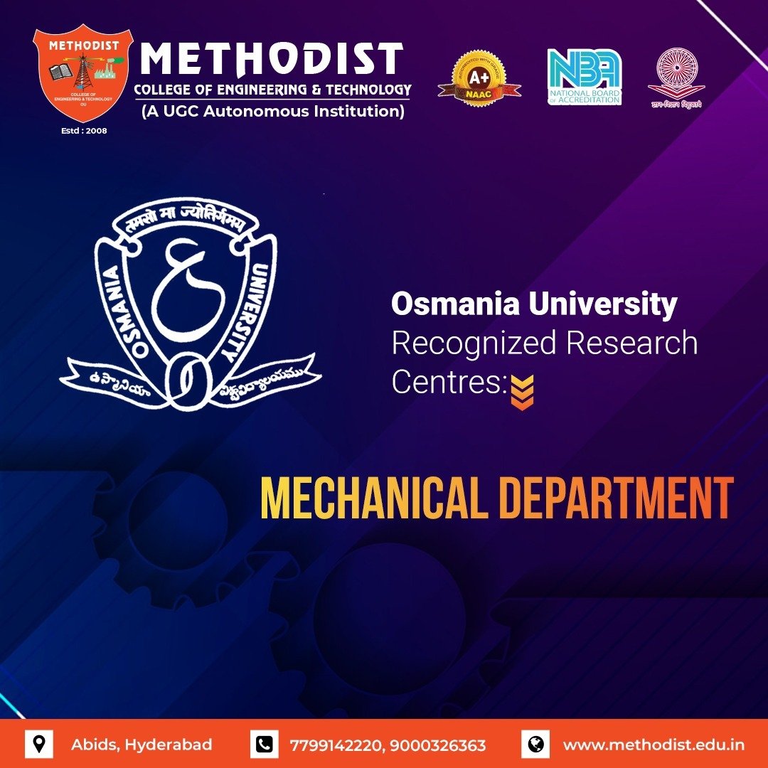MCETHyderabad's tweet photo. Methodist College has an R&amp;D Centre under the Mechanical department which is recognized by Osmania University.

Visit Us:- 🌐 https://t.co/1gHvCDs4UV

#MCET #ResearchandDevelopment #MechanicalEngineering #OsmaniaUniversity #MethodistCollegeOfEngineeringAndTechnology https://t.co/gqBs9Yn7qG