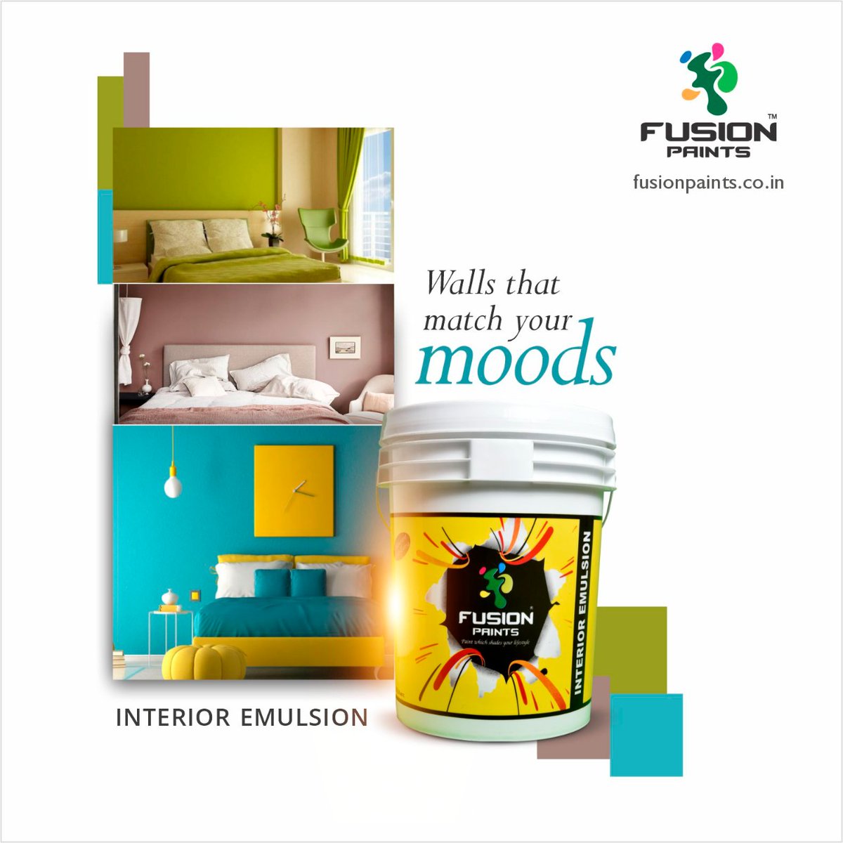 Create walls that match your mood with Fusion Paints Interior Emulsion.

#fusionpaints #ecofriendly #dealer  #makeinindia #madeinindia #colorfulwalls #wallpaint #home #house #homedecor #homepainting #silkfinish #beautiful #housepaint #colors #interiorpaint #love #art #colors