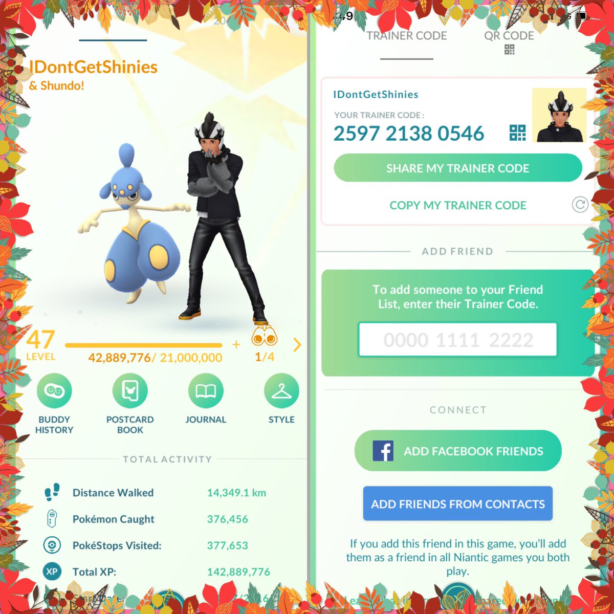 IDontGetShinys's tweet photo. Hello Pokémon Go Trainers 👋🏻 

I’m new to Twitter, and I’m looking for new friends to follow and add in game 🤝 

Here is my friend code, please comment your in game name 👇🏻 

Retweets would be greatly appreciated too! 

Thank you 🙏🏻 

#PokemonGO https://t.co/5GwWbsfzsa