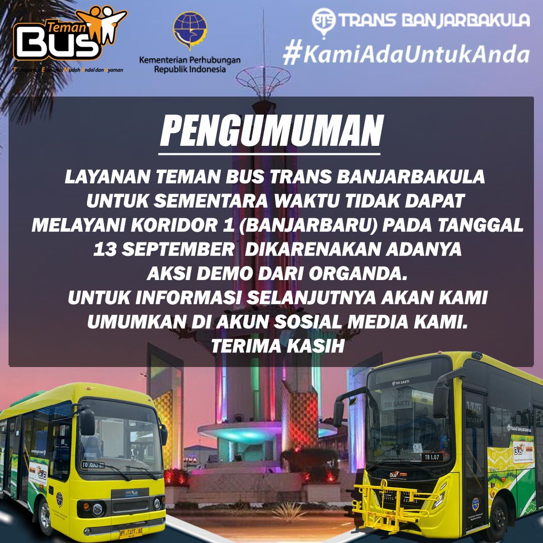 andi_vannie's tweet photo. BREAKING NEWS TEMAN BUS BANJARMASIN (TRANS BANJARBAKULA) 

#temanbus https://t.co/6JFxlm2isD