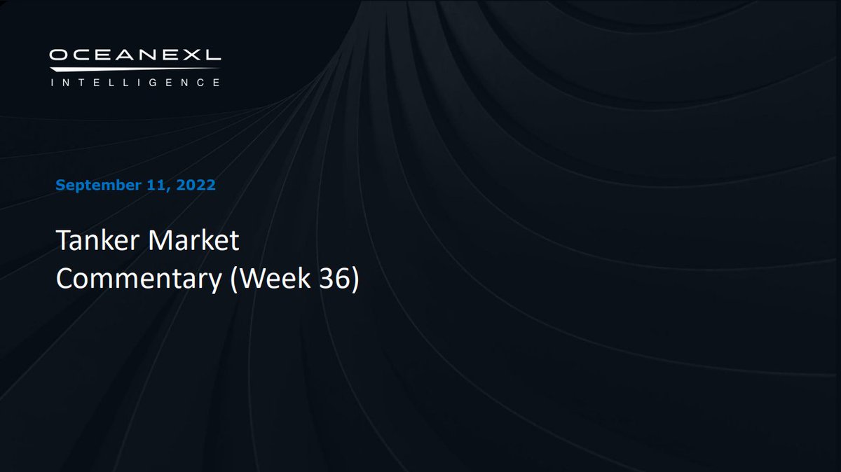 ocean_exl's tweet photo. Our weekly tanker market commentary (Week 35) is available for download on the OceanEXL Intelligence platform (dashboard).

To download the report, go to the link below and create your user, both free and paid accounts have access to the report: https://t.co/6QgoormhqY

#tankers https://t.co/3DdwVMxVNr