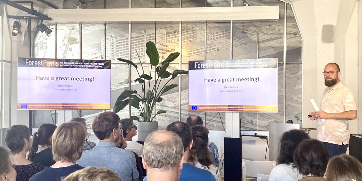 forestpaths_eu's tweet photo. Good morning, Rotterdam🇳🇱
The #ForestPaths2022 Kick-off Meeting has officially started❕
🎙️The meeting was opened by project coordinator Hans Verkerk, who warmly welcomed us in Rotterdam & reminded us what got us here and what #ForestPaths aims to achieve in the following years https://t.co/aae9J8OcoB