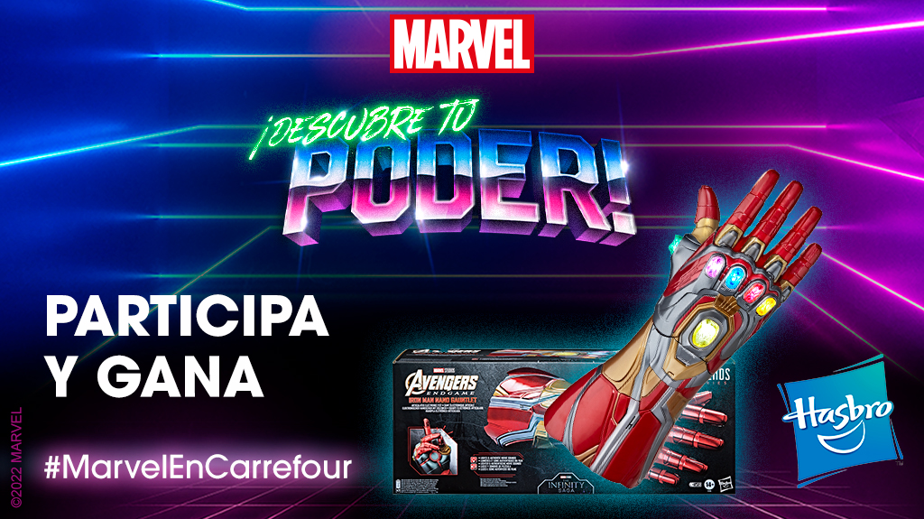 ⚠SORTEO

¡Otro premio 🔝 de #Marvel!
El guantelete de #IronMan Infinity Saga de #MarvelLegend 🤤
¿Lo quieres? 🤔

   ✅ Haz FAV y RT
   ✅ Menciona a un amigo con #MarvelEnCarrefour

¡Hasta el 16/09!
Bases: bit.ly/3B7vOL4