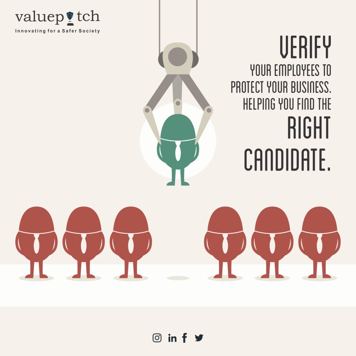 valuepitch's tweet photo. Your organization is just a click away from hiring the right candidate. #valuepitch #hiring #work #job #experience #employment
#bgv #protection #business. https://t.co/F3NcAzukDC