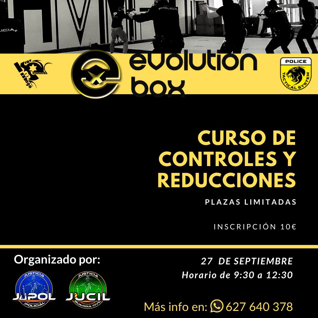 Jupol_Valencia's tweet image. 🔵👮‍♂️🔵
Curso de controles y reducciones 

➡️Plazas limitadas 
➡️Inscripción 10 💶

🗓27 Septiembre 

Organizado por @jupolvalencia y @jucilvalencia

#Evolutionbox 

Inscripción 👇🏻 

forms.gle/VFAJZZf13MJRav…