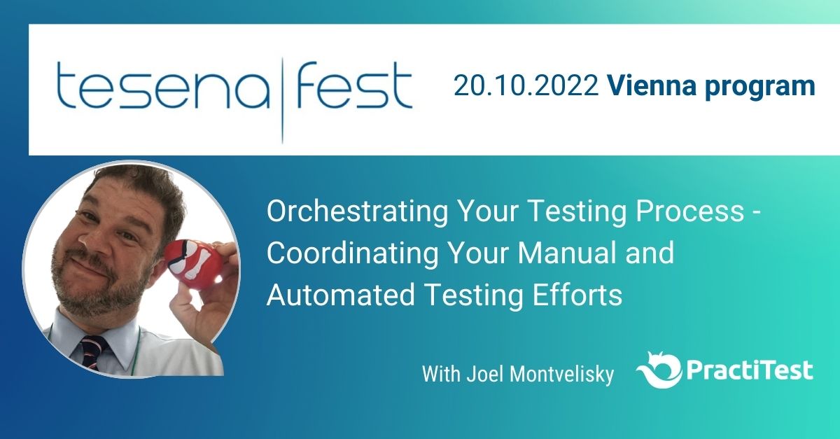 PractiTest (@practitest) on Twitter photo Come and meet our Chief Solution Architect <a href="/joelmonte/">Joel Montvelisky</a> in lovely Vienna this Fall at #tesenafest. hubs.la/Q01m1gnM0 Come and meet our Chief Solution Architect <a href="/joelmonte/">Joel Montvelisky</a> in lovely Vienna this Fall at #tesenafest. hubs.la/Q01m1gnM0