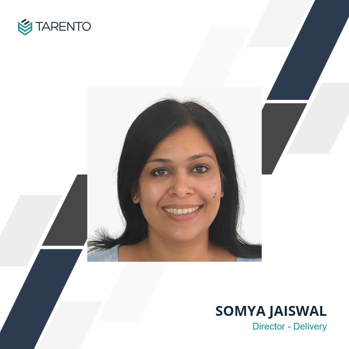 tarentogroup's tweet photo. Congratulating Somya Jaiswal, our newly appointed Director - Delivery, at #TarentoGroup.
Welcome to the team, Somya! We wish you great success in your new role.
#LeadershipTeam #WelcomeOnboard #WeAreHiring #Tarento #TarentoIndia https://t.co/ZDOLns0btd