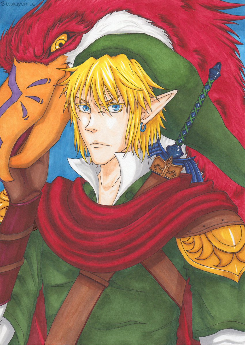 Tsukuyomi_e2943's tweet photo. Recently finished #SkywardSword HD, then read the prequel manga ^^
#link #firsthero #firstlink #crimsonloftwing #loftwing #linkskywardsword #thelegendofzelda #tloz #zelda #tlozskywardsword #zeldaskywardsword #skywardswordprequel #fanart #manga #anime #traditionalart #copic https://t.co/mNTIak1Dim