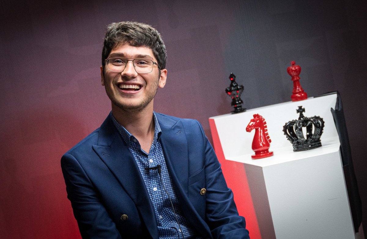Alireza Firouzja is the winner of the 2022 Sinquefield Cup! ♟️🏆

The world #4 tied with Ian Nepomniachtchi for first and then defeated him 1.5-0.5 in a rapid playoff, earning an extra $10,000 in addition to his $87,500 prize. <a href="/GrandChessTour/">Grand Chess Tour</a> #GrandChessTour 

<1/3>
