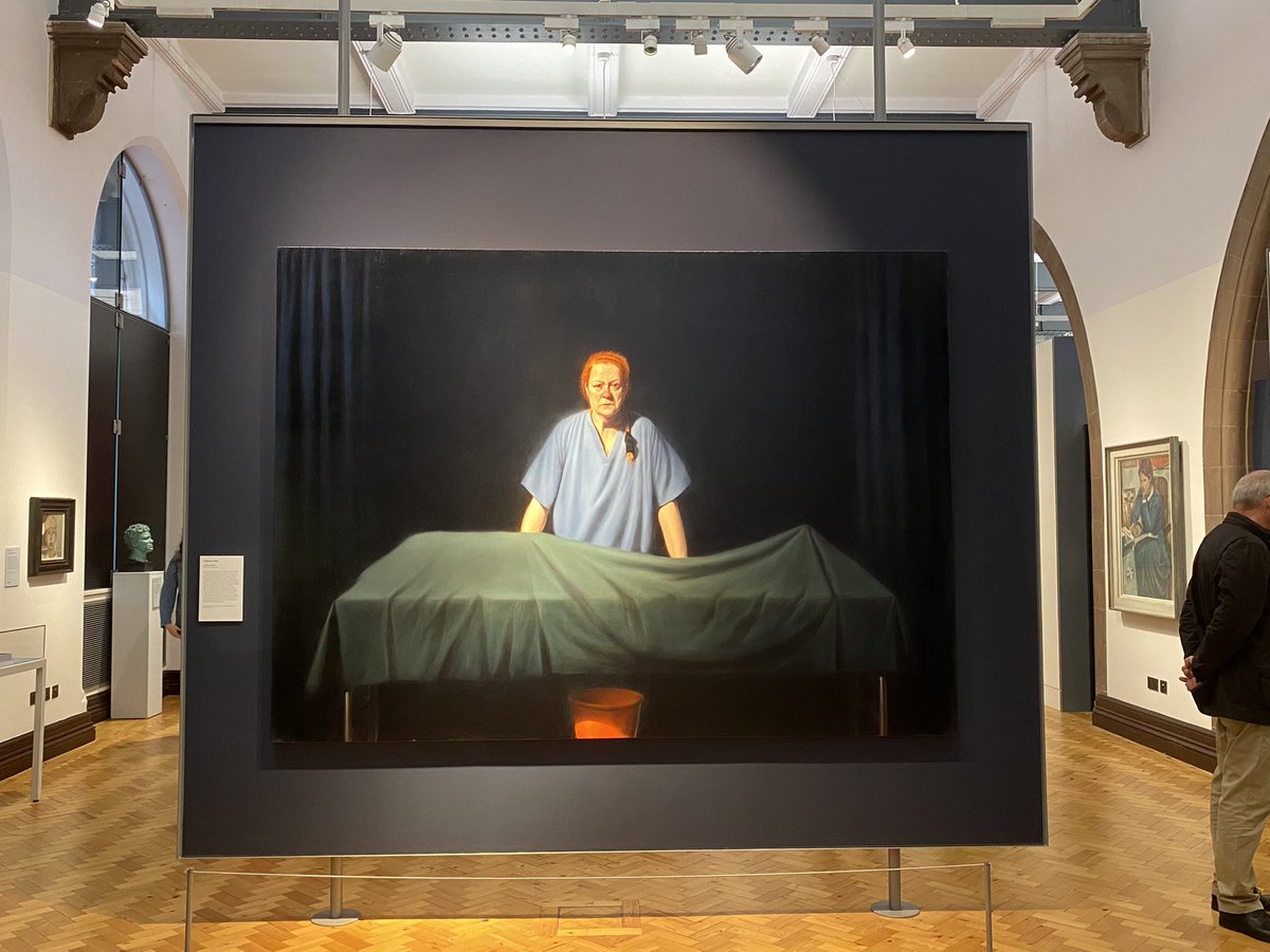 MyNameIsSleepy's tweet photo. I visited the Portrait Gallery in Edinburgh this past weekend and saw this amazing painiting of Sue Black, so decided it was a good time to read this again. It’s a fascinating look at (life and) death. https://t.co/drBa7NCurc