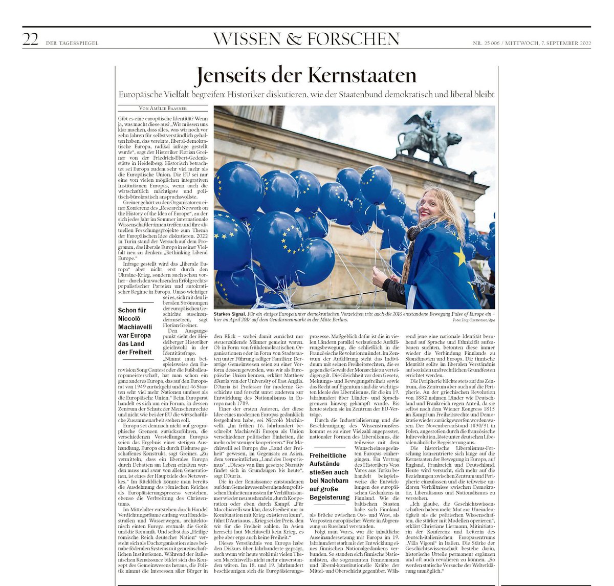 Villa_Vigoni's tweet photo. "Ich glaube, die #Geschichtswissenschaften haben mehr Mut zur Uneindeutigkeit als die politischen Wissenschaften, die stärker mit Modellen operieren" Dr. Christiane Liermann Traniello, auf der Konferenz "Rethinking Liberal Europe"
Mit: @jvermeiren2, @Uli_T, @VesaVares, @giannako https://t.co/7z9DKg6iyH