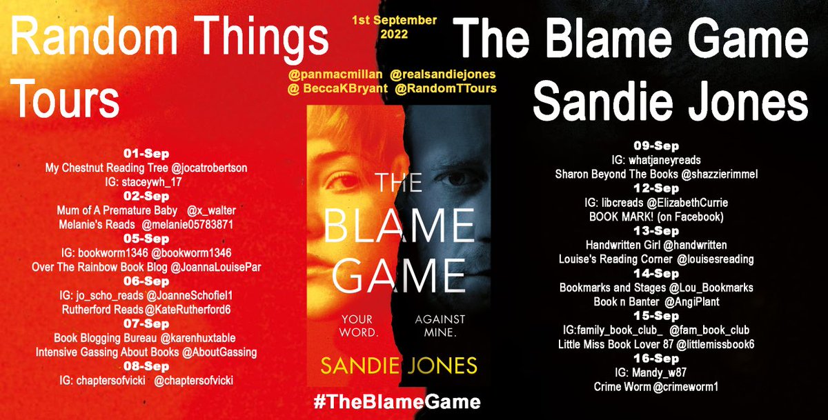 ElizabethCurrie's tweet image. Buckle in for a wild ride that will keep you guessing  - my review of the thoroughly entertaining #TheBlameGame by @realsandiejones is on Instagram for my stop on the #BlogTour

instagram.com/p/CiZjTwKL6YN/

@RandomTTours @panmacmillan @BeccaKBryant