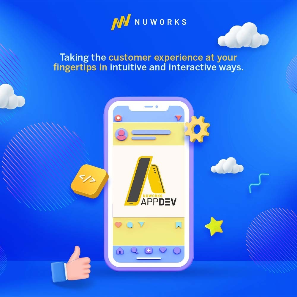 NuWorksPH's tweet photo. We demonstrate our capability in customer experience by taking brands where our customers often are: glued to their smart devices. Going beyond website development, we also innovate how we develop apps that cater to your needs. 

Interested? DM us!
https://t.co/HEpxi4rjzE https://t.co/REuiPALTyK
