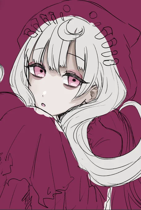 最近こっちの垢で絵上げてなさすぎたので、この間描いてたらくがき霊夢ちゃん(未完成)をあげます… 