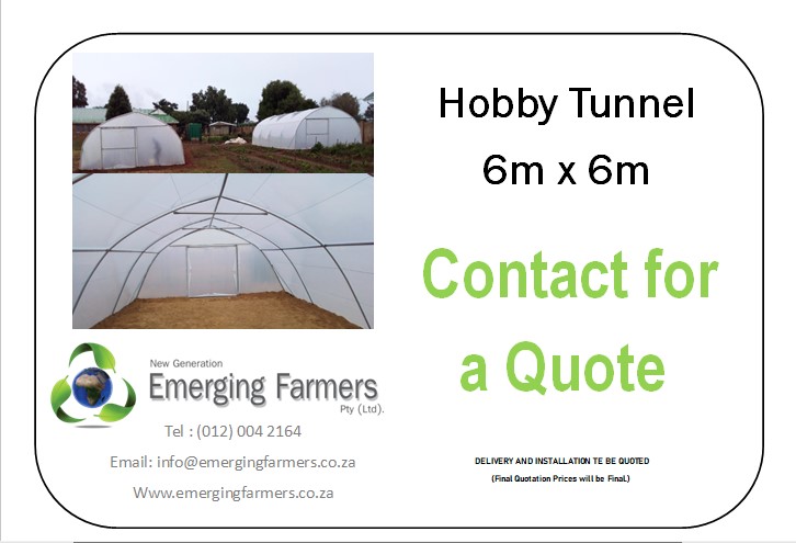 FarmersSA's tweet photo. Hobby Tunnel 6m x 6m
Contact Us For A Quote
Tel: (012) 004 2164
WhatsApp: 083 330 0999
E-mail: info@emergingfarmers.co.za
Website: https://t.co/vpczlc70bh https://t.co/DE5Koxu1aj