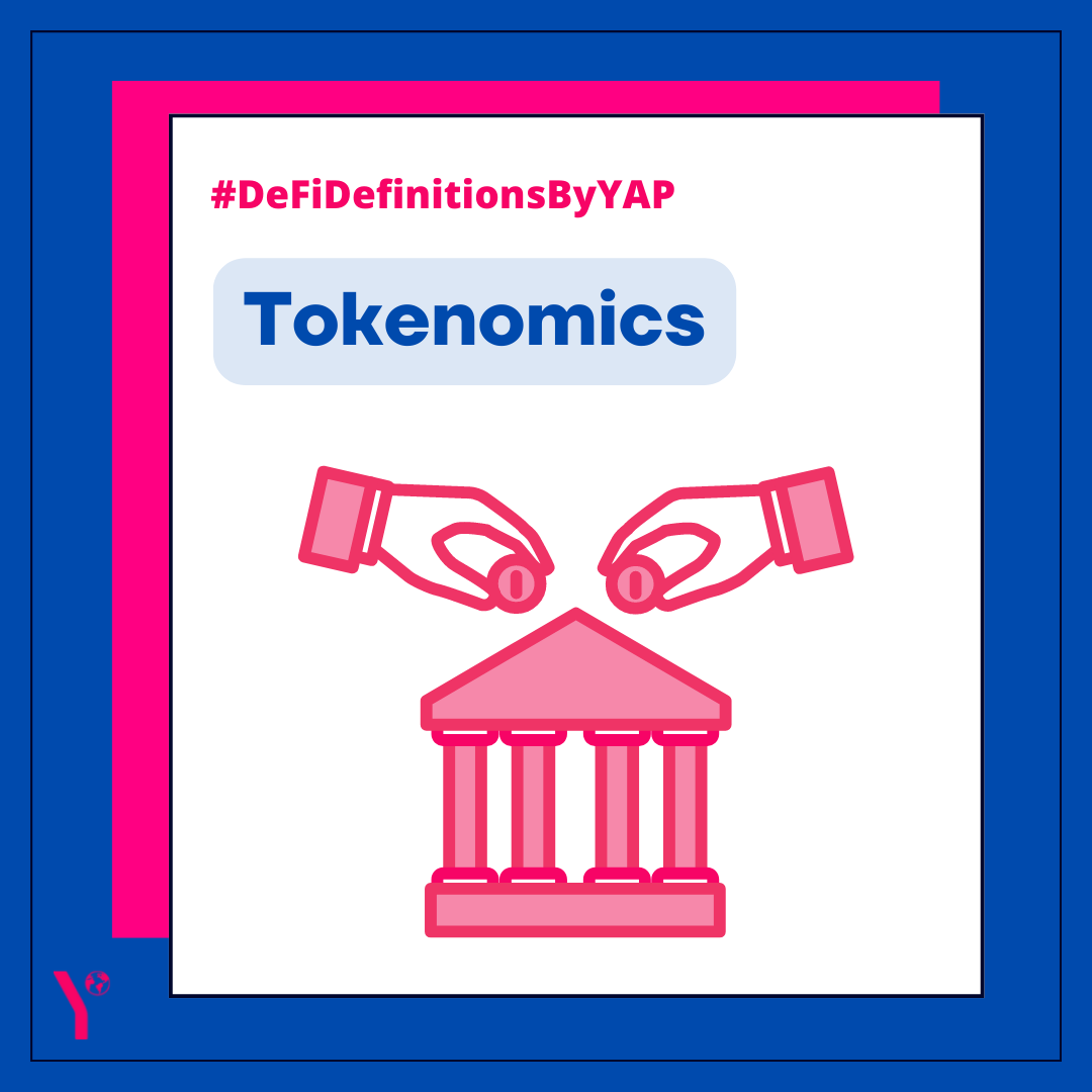YAPGlobalTeam's tweet photo. What is Tokenomics and how does it work?
In this weekโs #DeFiDefinitionsByYAP ๐, @lauren_bukoskey explains what Tokenomics is in the 35th edition of our weekly newsletter, The Context ๐
Read the full newsletter here: https://t.co/XJr3hP2I6L https://t.co/0KxQSjCgJC