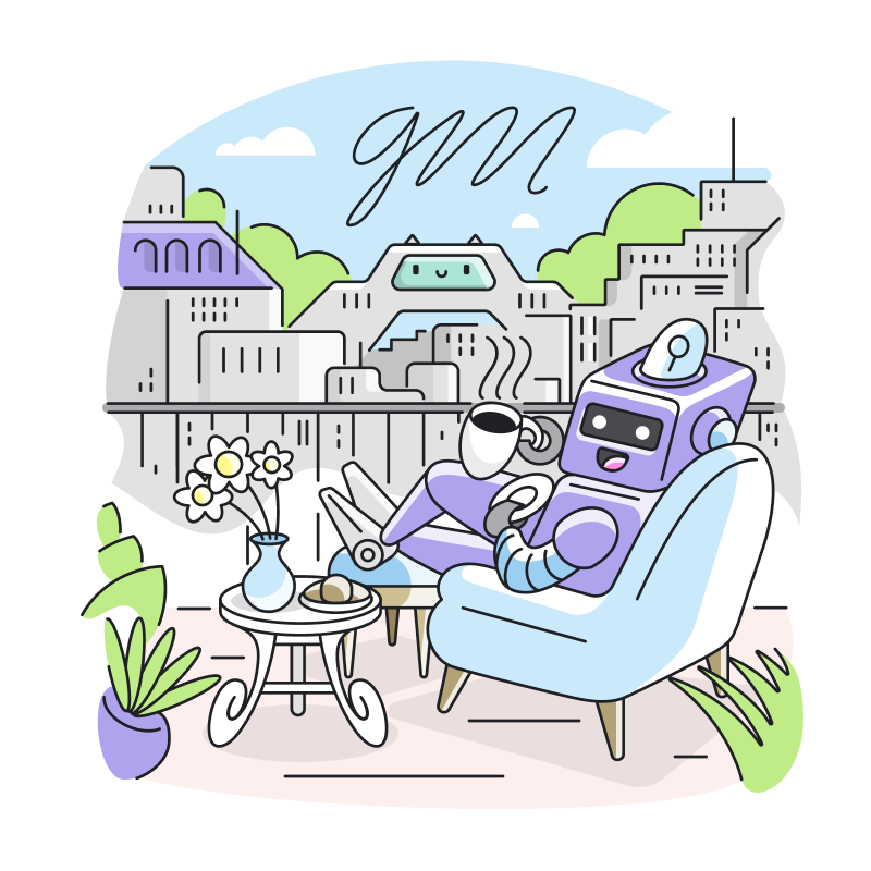 robotosNFT's tweet photo. gm ☕️

We'll always have Robopolis. https://t.co/FnE6HAvMnJ