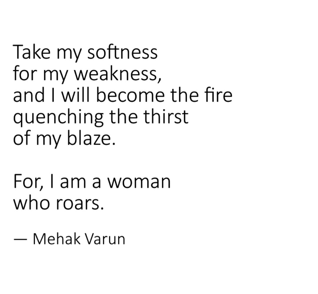 MGuptaGrover's tweet photo. For, I am a woman
who roars.
#writing #iamme https://t.co/z8sNgfksGV