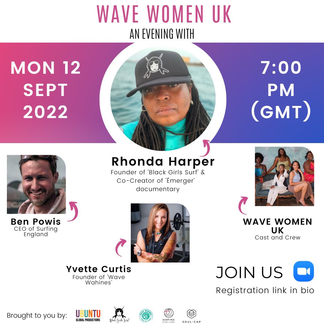 Ubuntu_Global_'s tweet photo. Today is the day! Just over 9 hours left till our #webinar with special guests @blackgirlssurf @wave_wahines and @SurfingEngland . Be sure to sign up https://t.co/IWAh72A40N. #blackgirlssurf #girlssurftoo #surf https://t.co/mN4GcWh1VI