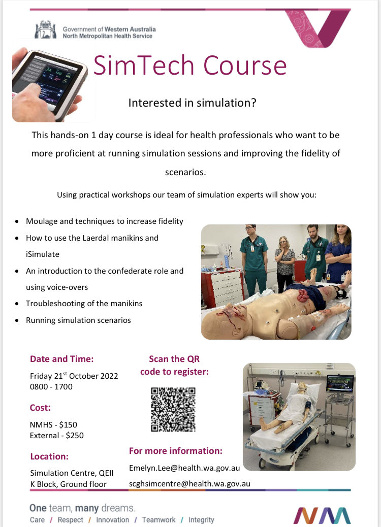 ⁦@ScghSimcentre⁩ offering a 1 day hands on SimTech course. #wasimulation