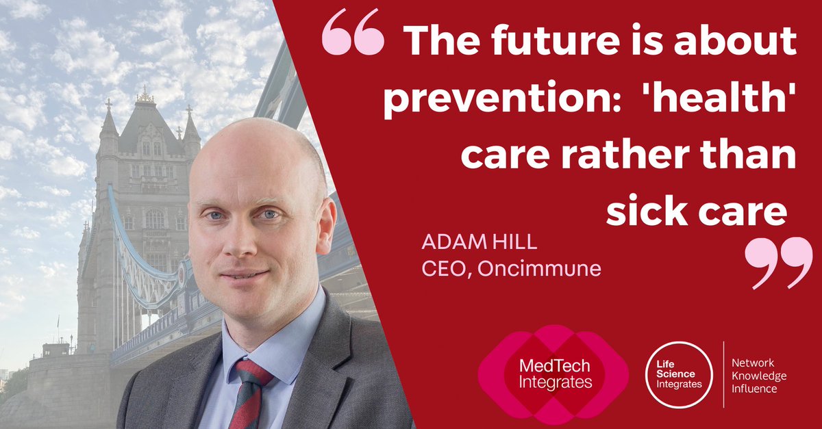 LSIntegrates's tweet photo. An insightful fireside chat with Adam M Hill, CEO of @OncimmuneECDT, inspiring us as to how the #MedTech sector can work to support and revolutionise #Healthcare and the #NHS

#MedTechIntegrates https://t.co/UzkP2xggyU