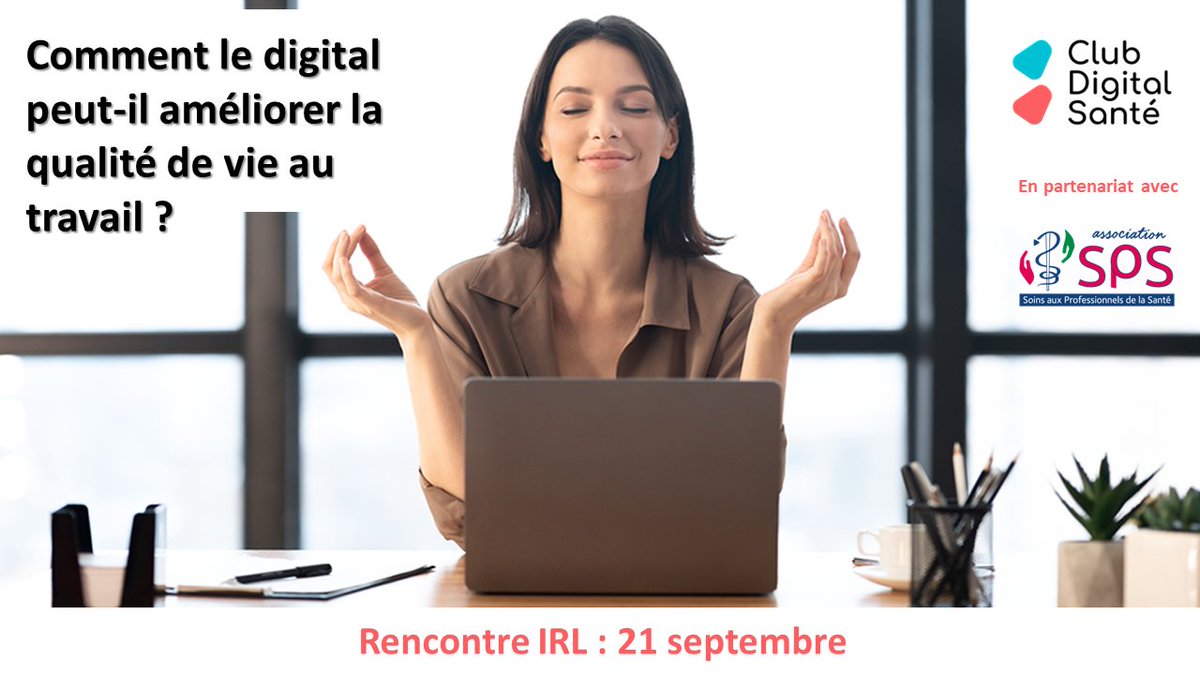 Les #startup présentes à notre #IRL #hcsmeufr
✔️Comment le #digital peut-il améliorer la qualité de vie au #travail ? #QVT #QVCT #esante 
👉<a href="/CamilleParout/">Camille PAROUTEAU</a> <a href="/AlineHerbinet/">Aline.herbinet@vas-i.fr</a> - <a href="/Moovenvisio/">Mooven</a> <a href="/MySommeil/">MySommeil : votre spécialiste du sommeil</a> <a href="/DrCyrilGAUTHIER/">Dr Cyril GAUTHIER</a> - <a href="/nuvee_eETP/">Nuvee</a> @DavidLabrosse2 - <a href="/TrickyFr/">Tricky - Escape Room Santé</a> 
eventbrite.fr/e/billets-renc…
