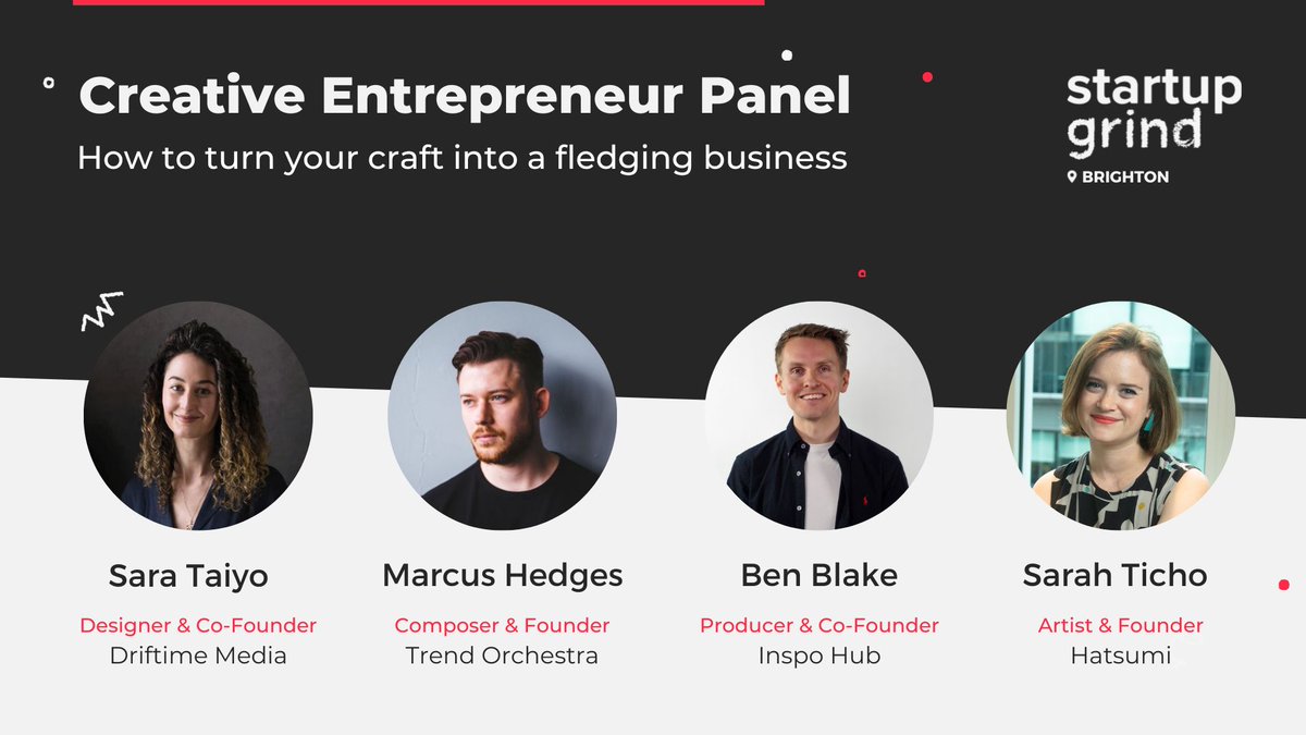 How can you turn your creative talent into a successful business?

Join us this Wednesday 14th @platf9rm to hear from our panel about their story as we discuss how creativity and entrepreneurship meet to create something wonderful.

🎟 TICKETS: lnkd.in/eXpBBGb9