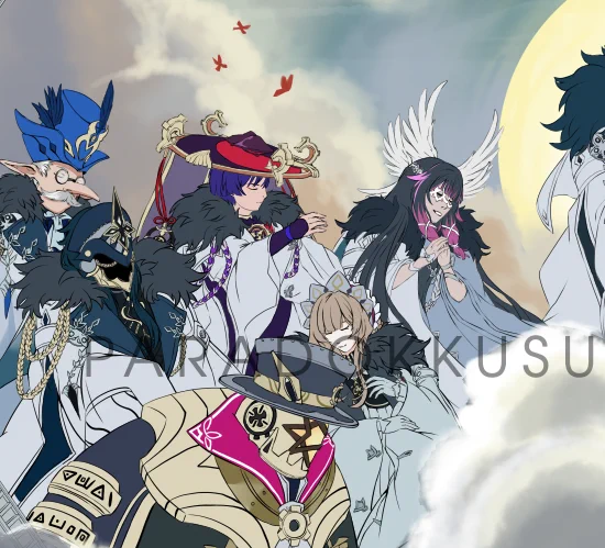 i havent been updating my fatui harbingers Baroque style drawing, i was planning to livestream color it but weather got too hotso here's the last progress i'll share!!next time I show an update, it'll be finished 6:  