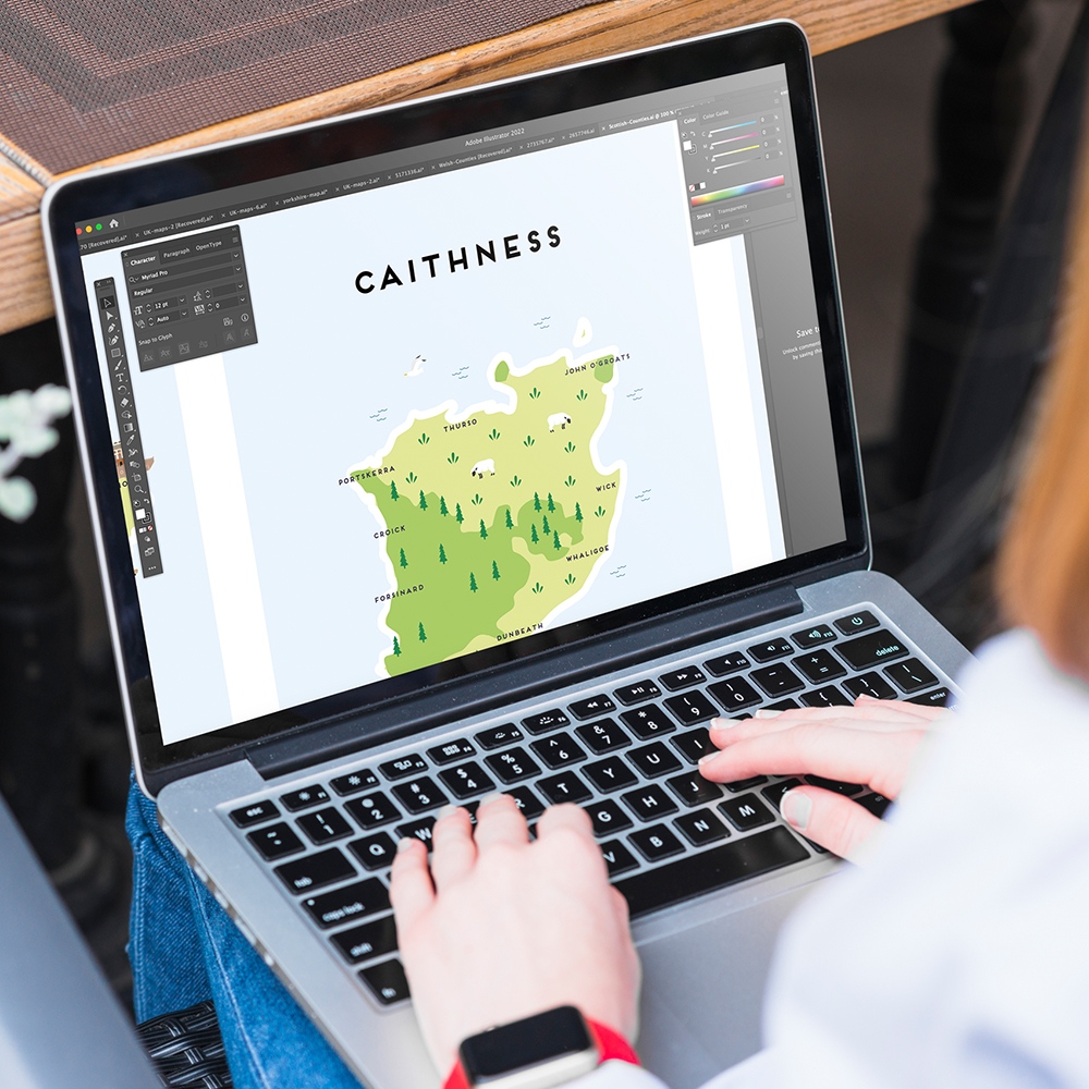 pepperpotstudio's tweet photo. We're busy trying to finish off our collection of Scottish Counties! Where should we do next? #caithness #illustration #illustratedmaps https://t.co/NZ2mY6qbKR