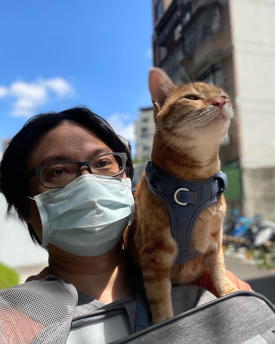 ansonblack's tweet photo. 帶著桔寶去曬太陽！ https://t.co/Tt1T105kwC