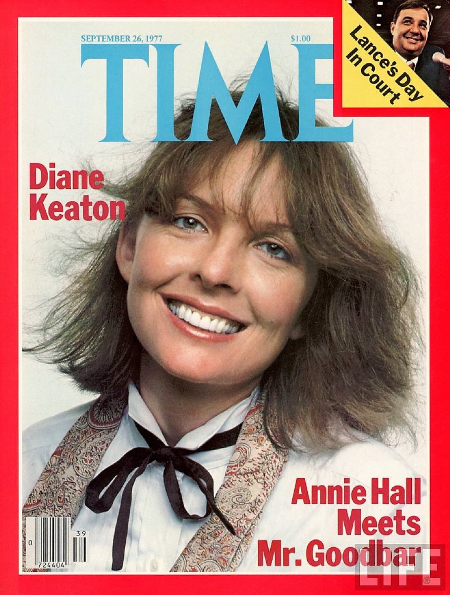45 years ago today.  Diane Keaton makes the September 26, 1977 cover of TIME.