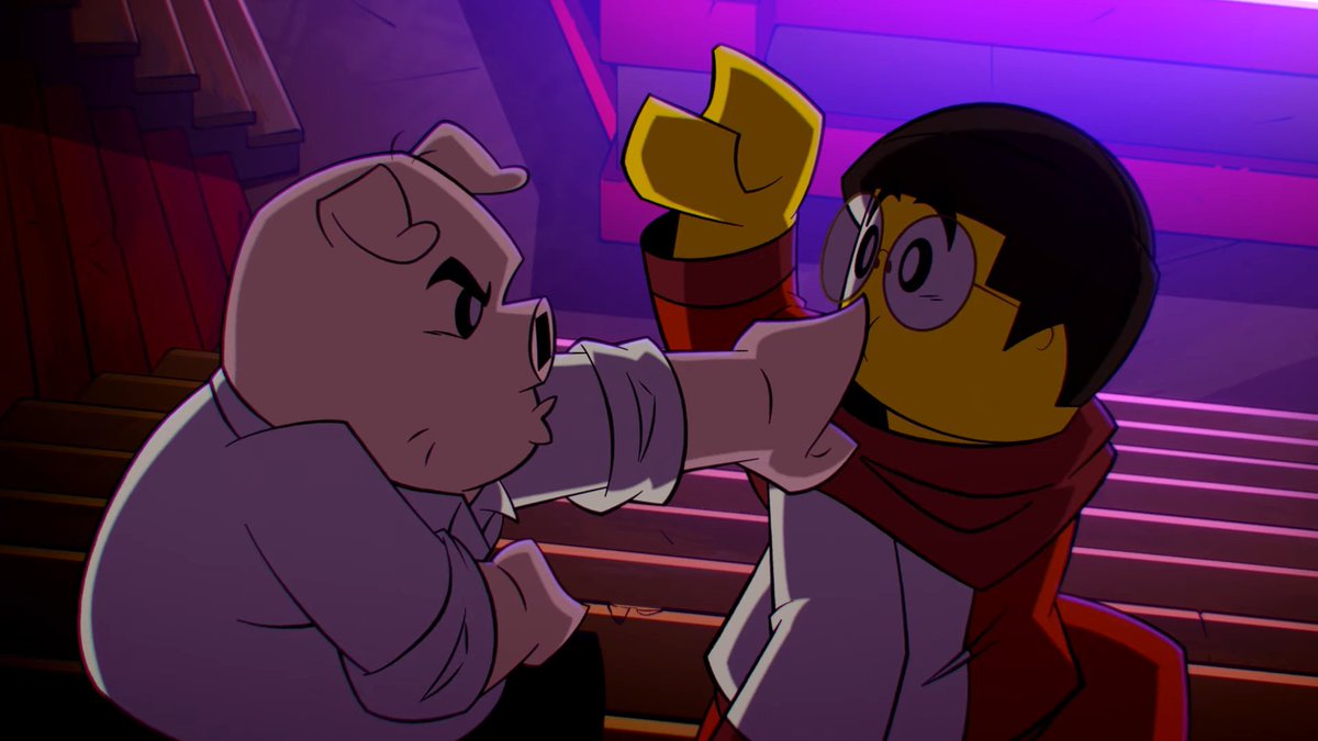 molamola527's tweet photo. I really love the hush thing Pigsy and Tang do to each other in the episode "Shadow Play".
It's so cute that Tang doing first with a soft expression and later Pigsy just do the same as payback.😊
#MonkieKid #LMK #Details #freenoodle https://t.co/AqcCSmSaQG