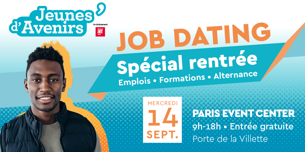 #Agenda - @poleemploi_IDF est partenaire du salon <a href="/JeunesdAvenirs/">Jeunes d'Avenirs</a>
➡️ Cette édition spéciale rentrée propose aux candidats un accompagnement du projet professionnel et des sessions de #recrutement 

📆 14 septembre 
📍 Paris Event Center 

Plus d'infos 👉 plmpl.fr/c/pb16k