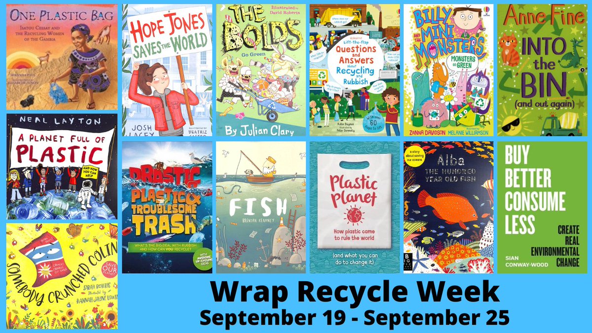 HeathBooks's tweet photo. โฅ๏ธ๐What are libraries if not the ultimate #recycling! #RecycleWeek22 runs between Sept 19th-25th but it's topical all year round.๐โฅ๏ธ (credits below for these titles) @WRAP_UK https://t.co/MSZgpsSCOK
