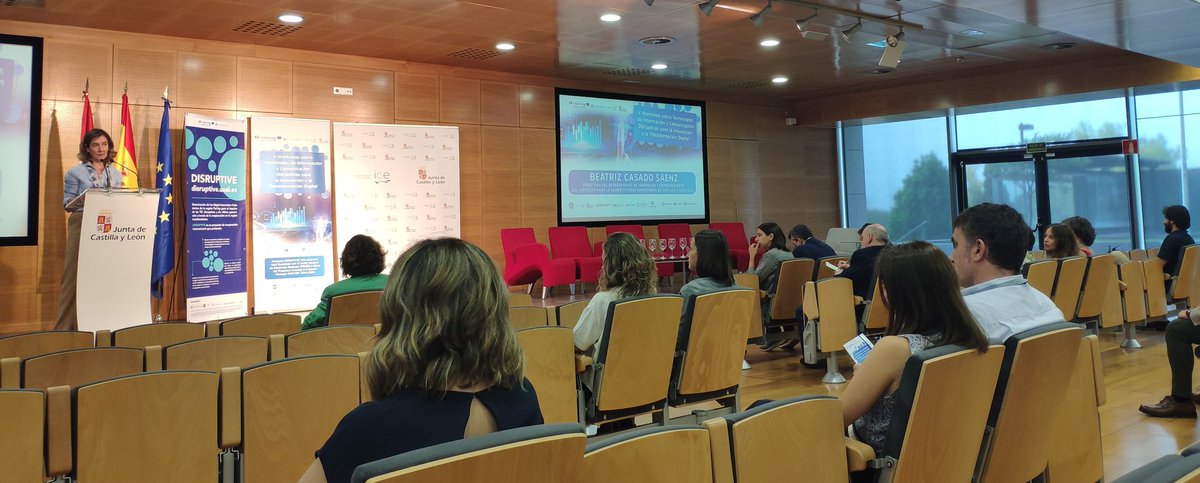 empresasjcyl's tweet photo. #InnovaciónJcyl
Hoy tenemos taller tecnologías disruptivas  y #transformaciondigital en el marco del proyecto @DisruptiveEU de cooperación transfronteriza España-Portugal con @UVa_es @usal @CARTIFCT @ipbraganca @iseppporto y https://t.co/owjeAqCoiQ
@poctep  #DisruptiveEU https://t.co/IJoNBq3Yag