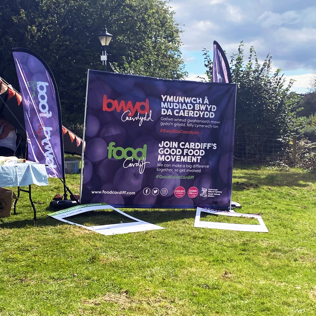 MorgansConsult's tweet photo. You might have spotted our work at St Fagan's Food Festival at the weekend! We helped bring Food Cardiff's stall concept to life with banners, flags and selfie frames!
#GoodFoodCardiff #BwydDaCaerdydd
#cardiff #wales #walessigns #bannersystem #banners #bannerdesign #flags https://t.co/B531BNie78