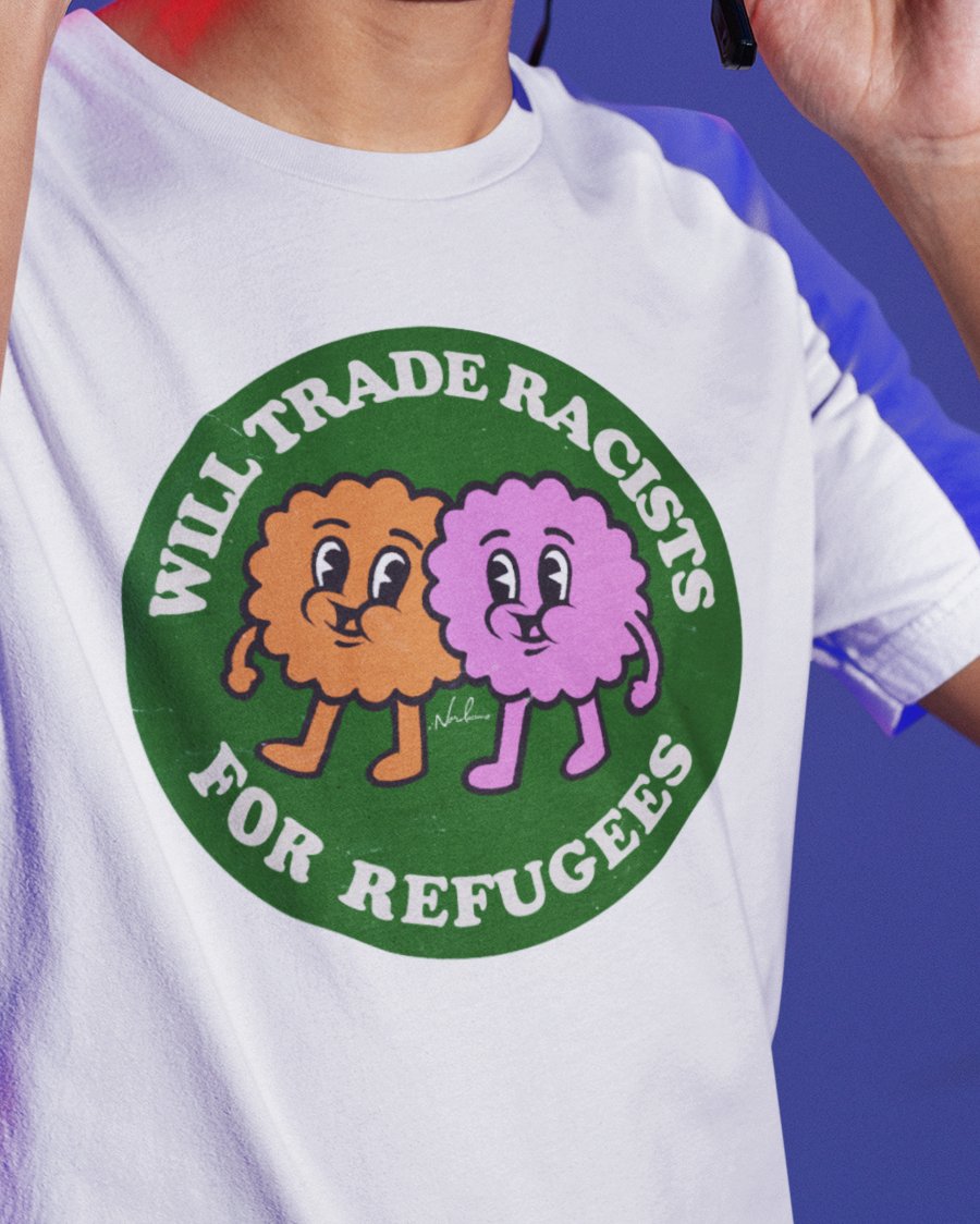nordacious's tweet photo. Will Trade Racists For Refugees 💚🌐 | tees: https://t.co/QlhU3XiEyh https://t.co/ZiGkD6GZJI