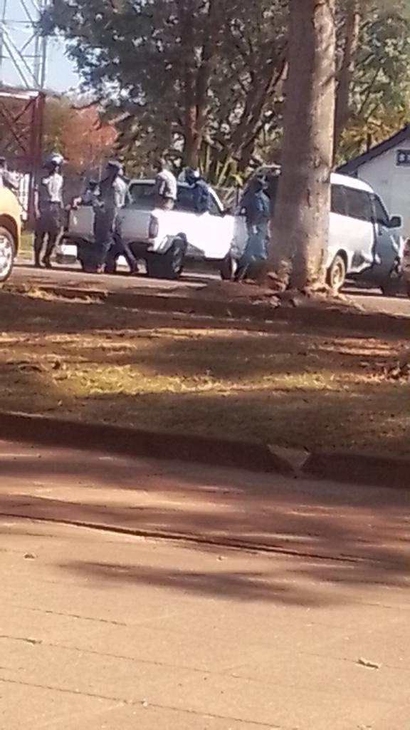 They have flooded UZ with police. A wrong response to the issue of fees hikes by the Government of Zimbabwe.