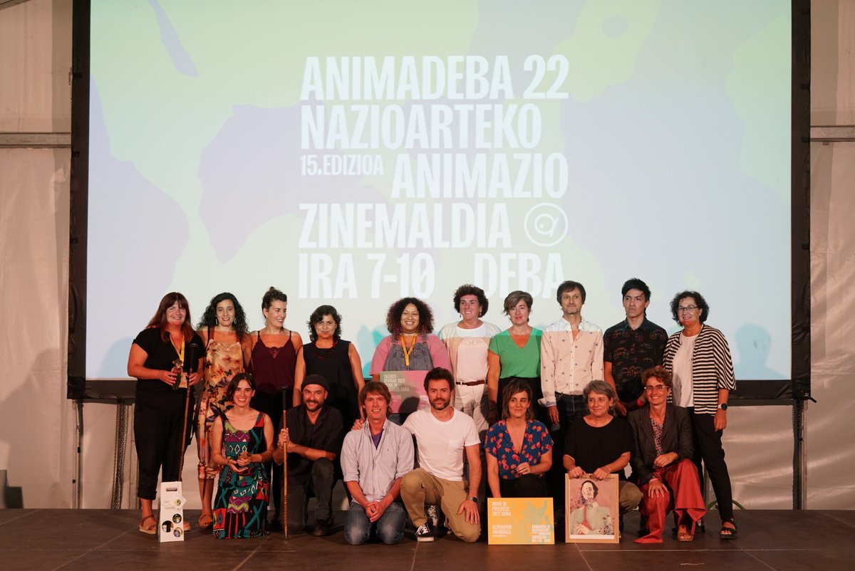 animadeba's tweet photo. #ANIMADEBA  PALMARÉS  

Film Onenaren Saria
🎥SWALLOW THE UNIVERSE  
Nieto, zuzendaria 

Gidoi Onenaren Saria
🎥THE AWAKENING OF THE INSECTS 
Stephanie Lansaque, Francois Leroy, zuzendariak

Zuzendari Berriak UPV - EHU Saria
🎥THE HOUSE OF LOSS
 Jinkyu Jeon, zuzendaria

ZORIONAK! https://t.co/Pn3iCn4yb1
