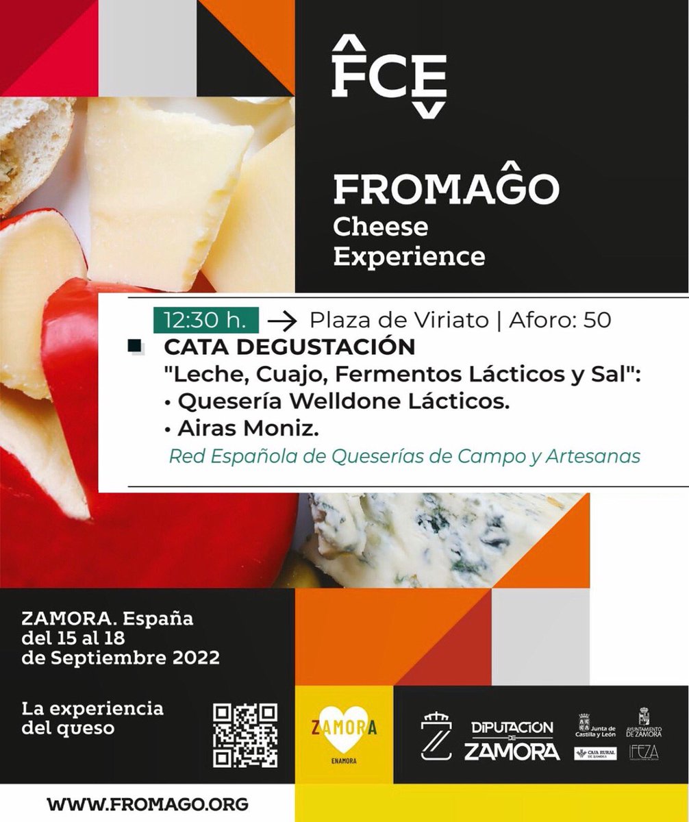 wellDone_quesos's tweet image. Y si quieres que te contemos todos
los secretos de #wellDone, ven a la #cata que realizaremos el sábado 16 a las 12:30 en Plaza de Viriato.
Los quesos “vikingos del Aljarafe” te sorprenderán!!!
#quered
