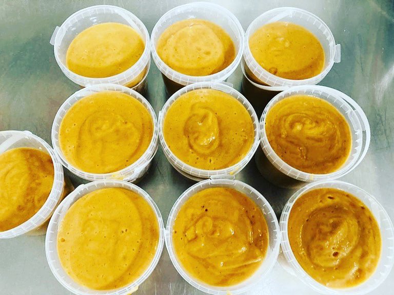 thenowastechef's tweet photo. Zero waste ♻️ #fruit bowl #compote. Each day Jeremy gathers & preps the #overripe fruit from our fruit bowl. Stew with a little cinnamon. No added sugar as the #overripefruit is sweet. We freeze the tubs & use as we need it on porridge, pancakes, rice puddings even smoothies. https://t.co/0srUGaMLOg