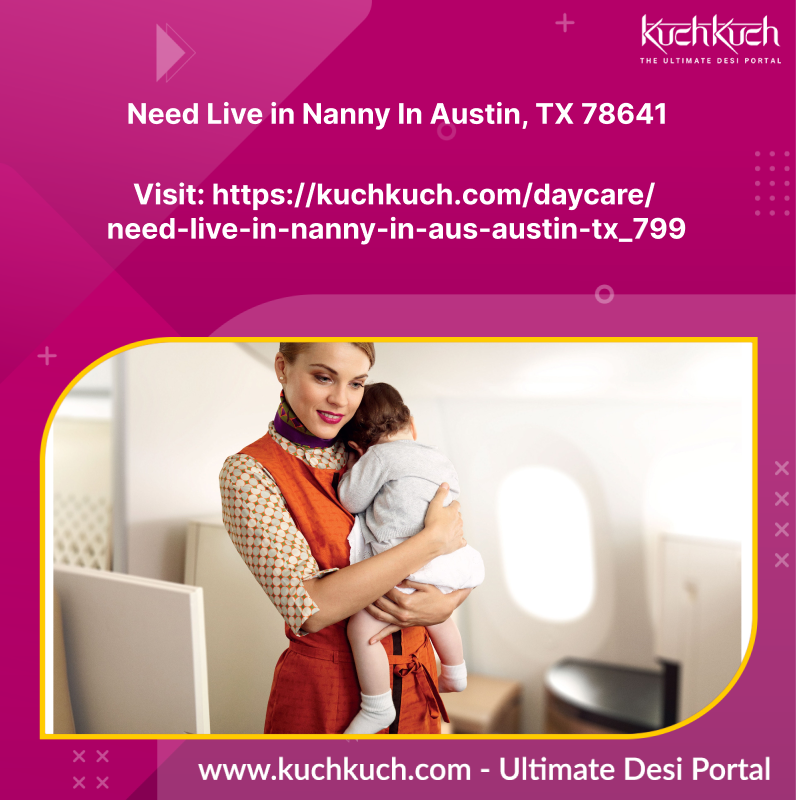 kuchkuchdotcom's tweet image. Looking for a Live In Nanny. We are open to pay for the travel to come down to Austin.
For more details kuchkuch.com/daycare/need-l…

#indiannanny #indianbabysitters #liveinnanny #liveinnannyjobs #liveinnannyintexas #liveinnannyinaustin #austinliveinnanny #texasliveinnanny