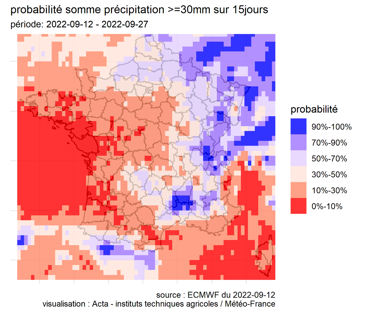 🌦️Sécheresse 2022. Que nous disent les prévisions de précipitation et les incertitudes associées ? (mis à jour au 12 septembre 2022) par Instituts techniques agricoles <a href="/ACTA_asso/">Acta</a> <a href="/Arvalisofficiel/">ARVALIS</a> <a href="/terresinovia/">Terres Inovia</a> <a href="/vignevinfrance/">IFV</a> <a href="/meteofrance/">Météo-France</a> #ECMWF
Bulletin : numerique.acta.asso.fr/prevision-prec…