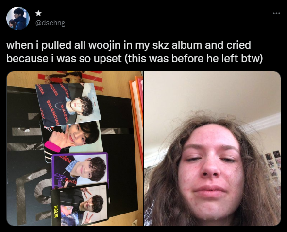 o0StanAce0o's tweet photo. Next time someone asks you "why did he leave?" send them this and tell them it was the fandom that kicked him out. If they can create all these crazy narratives without absolutely 0 proof backing them up just to make woojin the villain he never was and will never be, then+ https://t.co/lqjEgG13ye