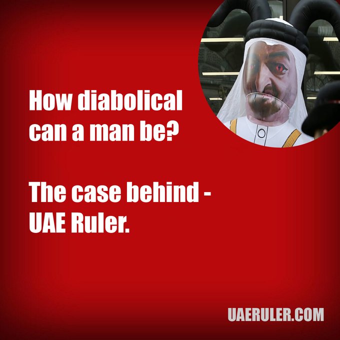UAEFraud's tweet photo. #MohamedBinZayed, now #UAEPresident, has not only tarnished the image of #UAE in indelible ink; but also made a #mockery of the entire #Judiciary of the country.

https://t.co/1dF1Im5f4h 

[#UAEHumanRights #UAEGoldenVisa #UAEInvestors #UAEIsNotSafe #UAEAgent #UAEFraud #AbuDhabi] https://t.co/61Blm22K9l