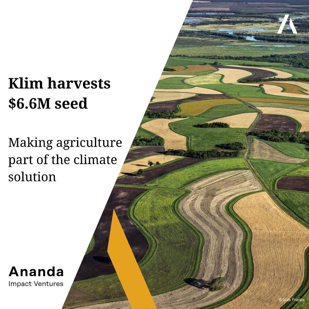 🌱 Klim raised $6.6M to scale up #RegenerativeAgriculture and support food companies in #decarbonising their supply chains. What an amazing #milestone! Kudos to the entire Klim team! 

👉 More on TechCrunch: lnkd.in/d6tTkSUt

#funding #impactinvesting #startup