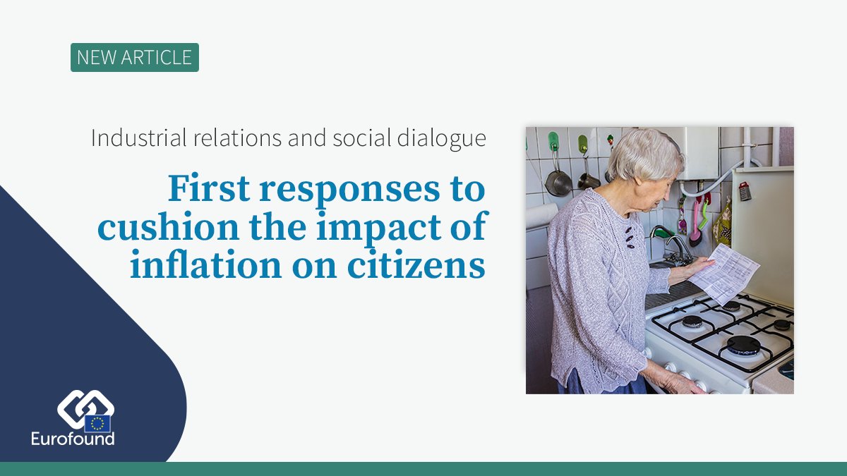 eurofound's tweet photo. π #JustPublished: First responses to cushion the impact of inflation on citizens
π Read the article https://t.co/UcN0X6Hd9i
#StandWithUkraine #industrialrelations #inflation #energycrisis #EuropeanGreenDeal #EU_PolicyWatch https://t.co/SckpOsVteE